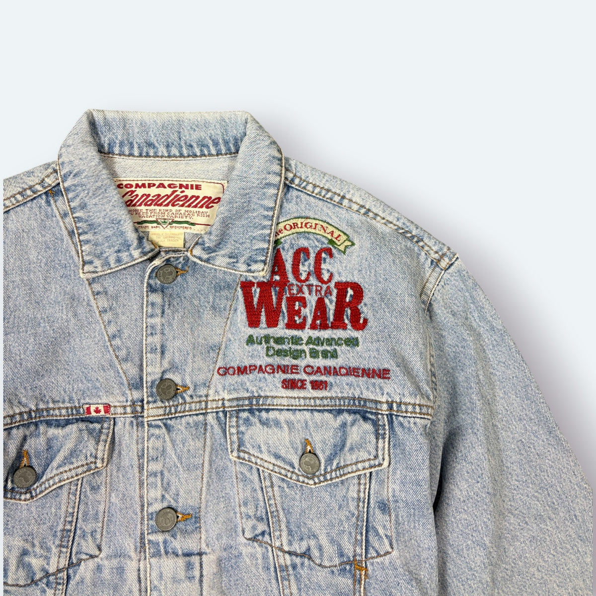 Compagnie Canadienne Vintage Jeansjacke Blau S – Foto 2