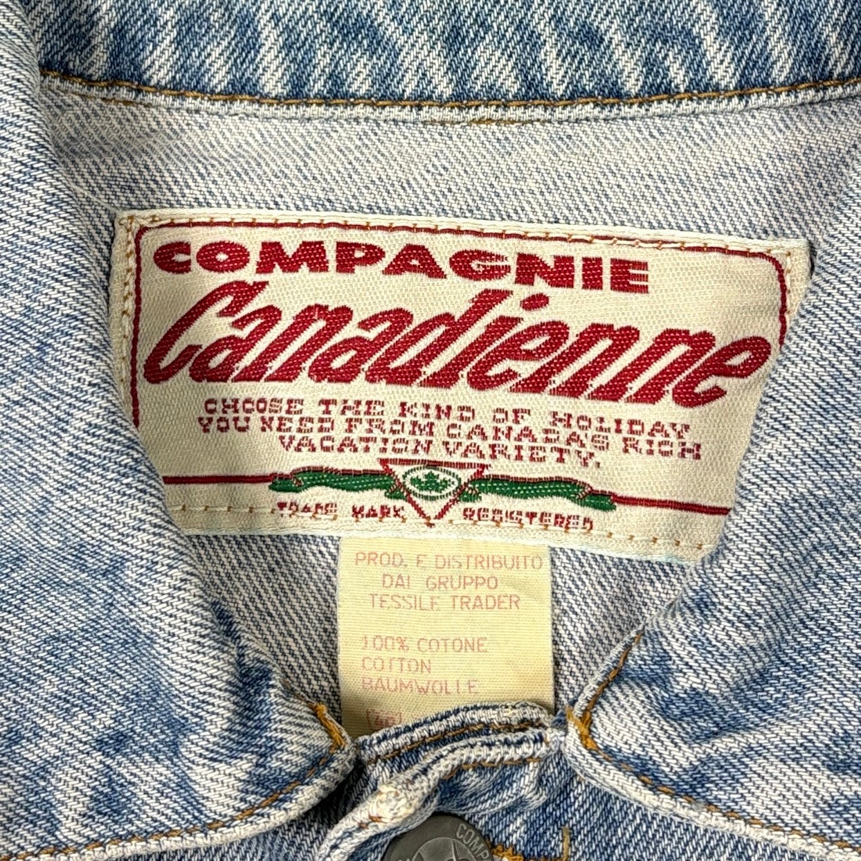 Compagnie Canadienne Vintage Jeansjacke Blau S – Foto 5