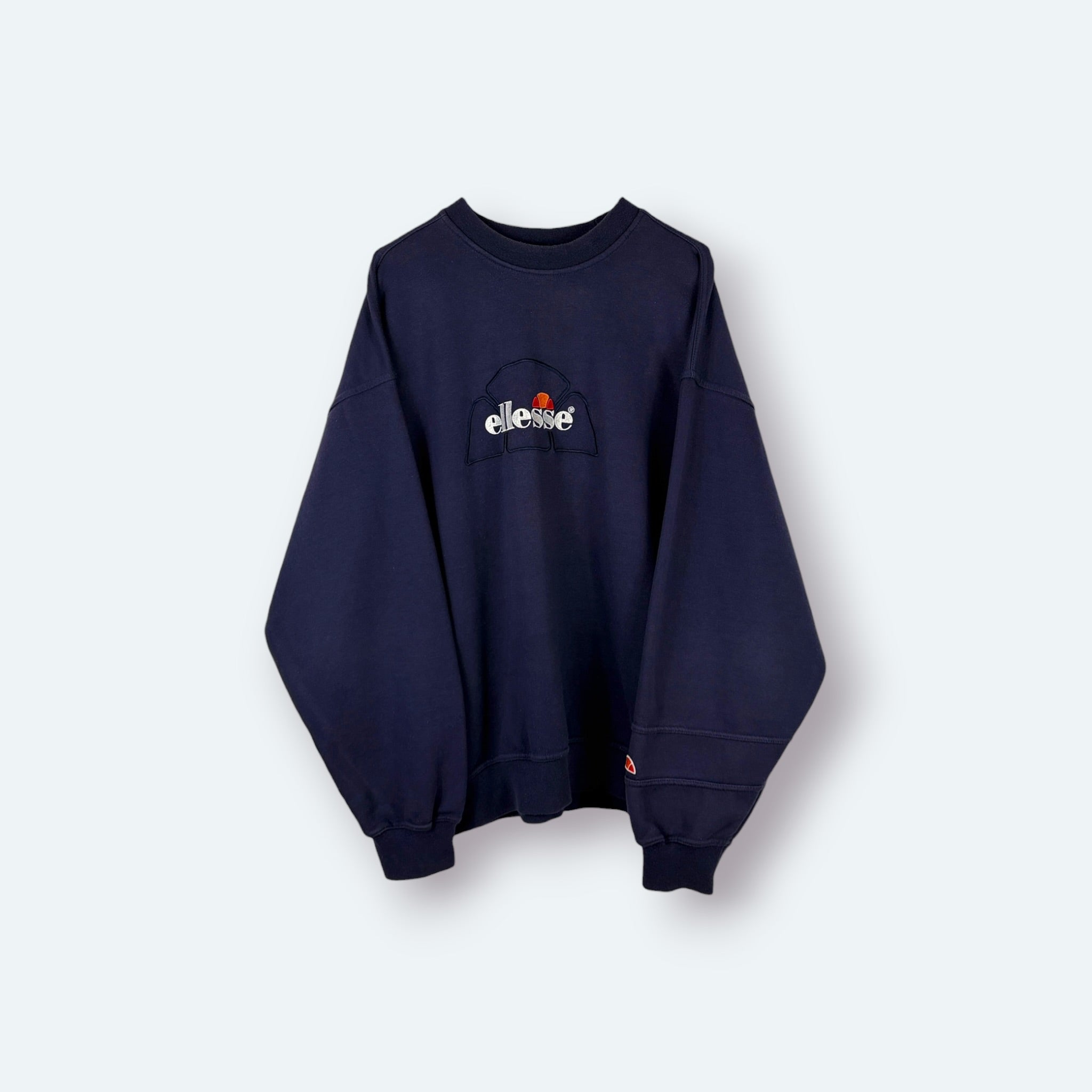 Ellesse Vintage Sweater Logo-Stick Blau L