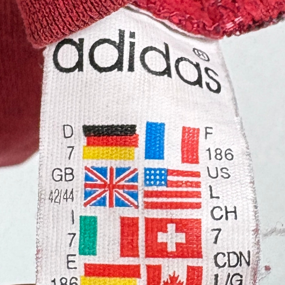 Adidas Vintage Sweater 90s Rot L (SCHILD?) - Vinverse