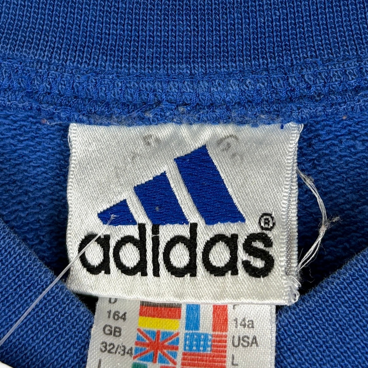 Adidas Vintage Sweater Blau L (164) - Vinverse