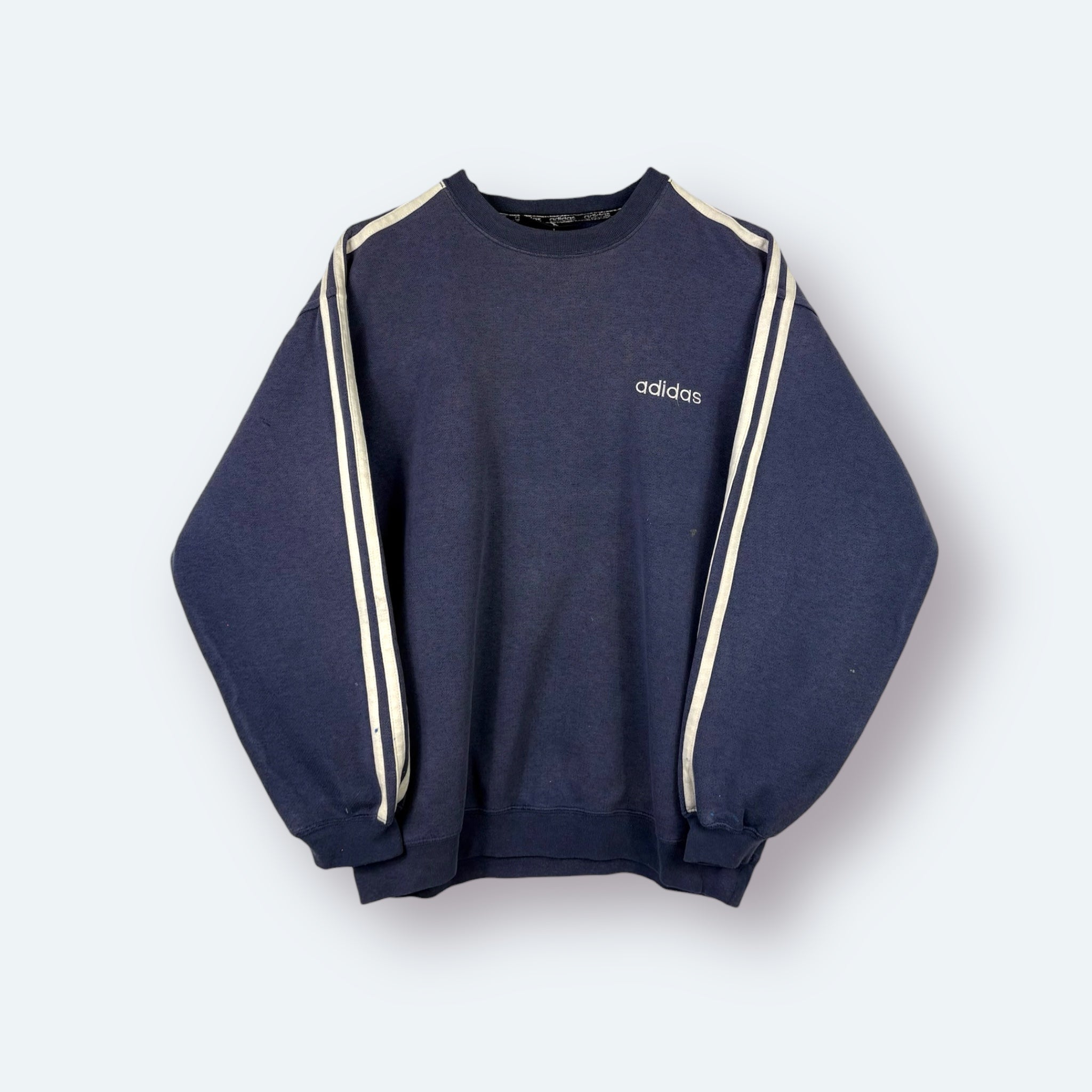 Adidas 90s Vintage Sweater Blau L (Größe & Mängel?)! - Vinverse