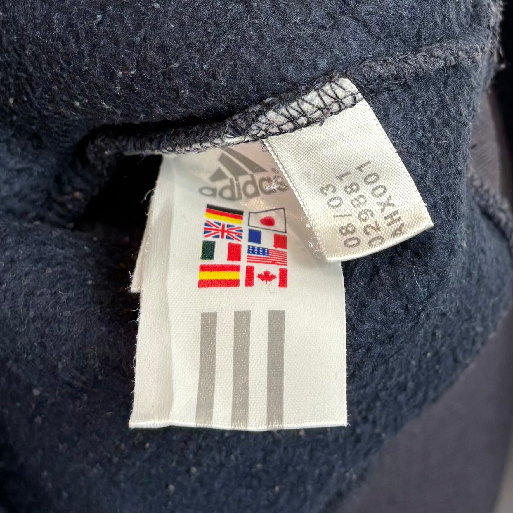 Adidas 2003 Sweater Washed Dunkelblau XL - Vinverse