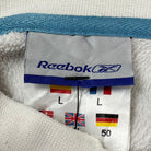 Reebok Sweater 2000s Big Logo Weiß Blau L - Vinverse