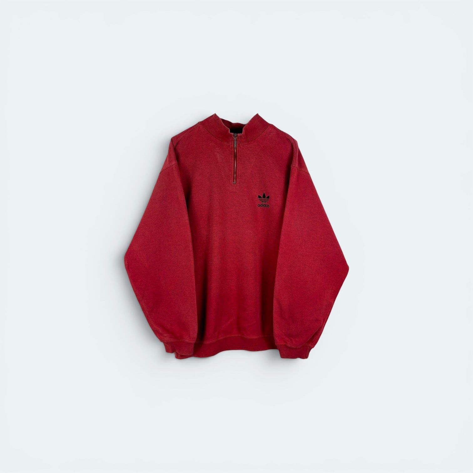 Adidas Vintage Sweater 90s Rot L (SCHILD?) - Vinverse