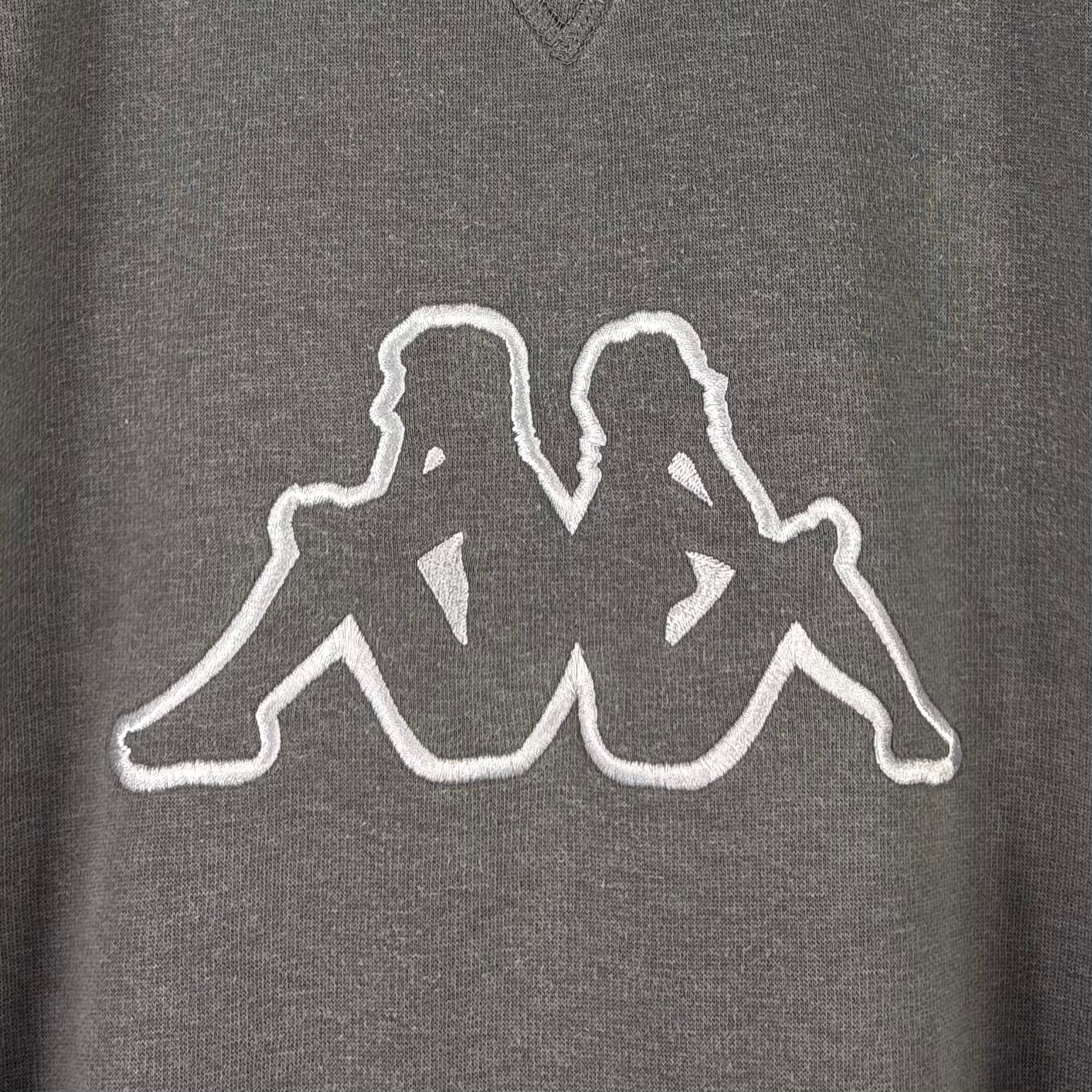 Kappa 90s Vintage Big Logo Sweater Braun XL - Vinverse