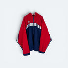 Adidas Vintage Trainingsjacke 90s Rot Blau XL (FLECK???) - Vinverse