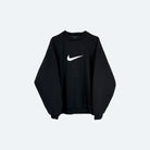 Nike Vintage Sweater Center Swoosh 90s Schwarz M - Vinverse
