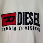 Diesel Big Logo Vintage Sweater Creme Weiß L - Vinverse