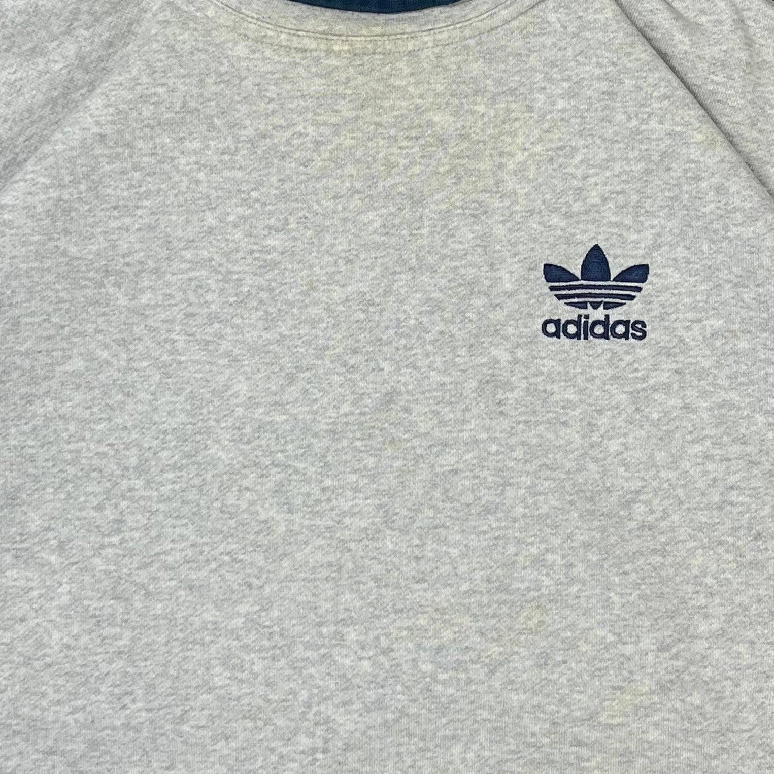 Adidas Vintage Sweater Grau Blau M - Vinverse