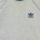 Adidas Vintage Sweater Grau Blau M - Vinverse