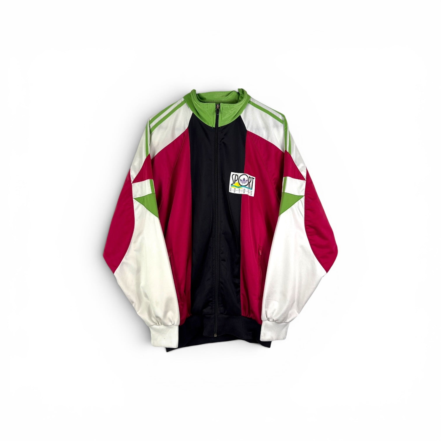 Adidas Vintage Trainingsjacke Colorblock Pink L - Vinverse