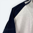Adidas One World Vintage Half Zip 90s Grau Marineblau L - Vinverse