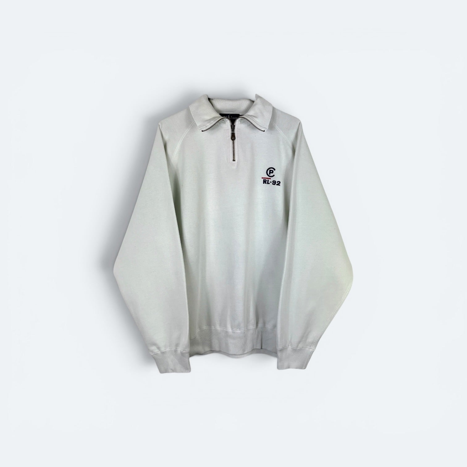 Ralph Lauren Vintage Half Zip Weiß L (FLECK??) - Vinverse