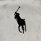 Ralph Lauren Big Pony Vintage Re:Bleach Hoodie Hellblau Weiß S - Vinverse