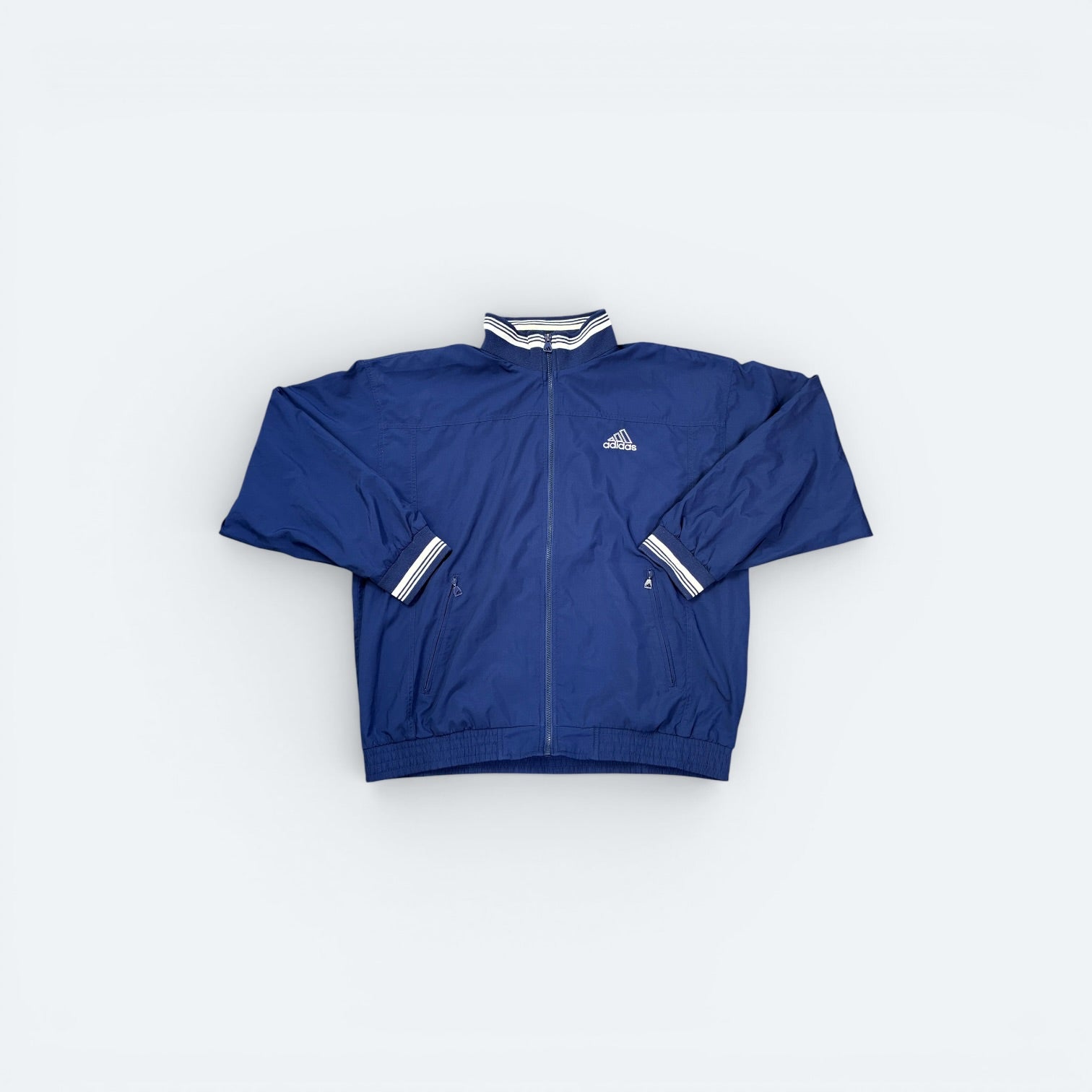 Adidas Vintage Trainingsjacke Blau L - Vinverse