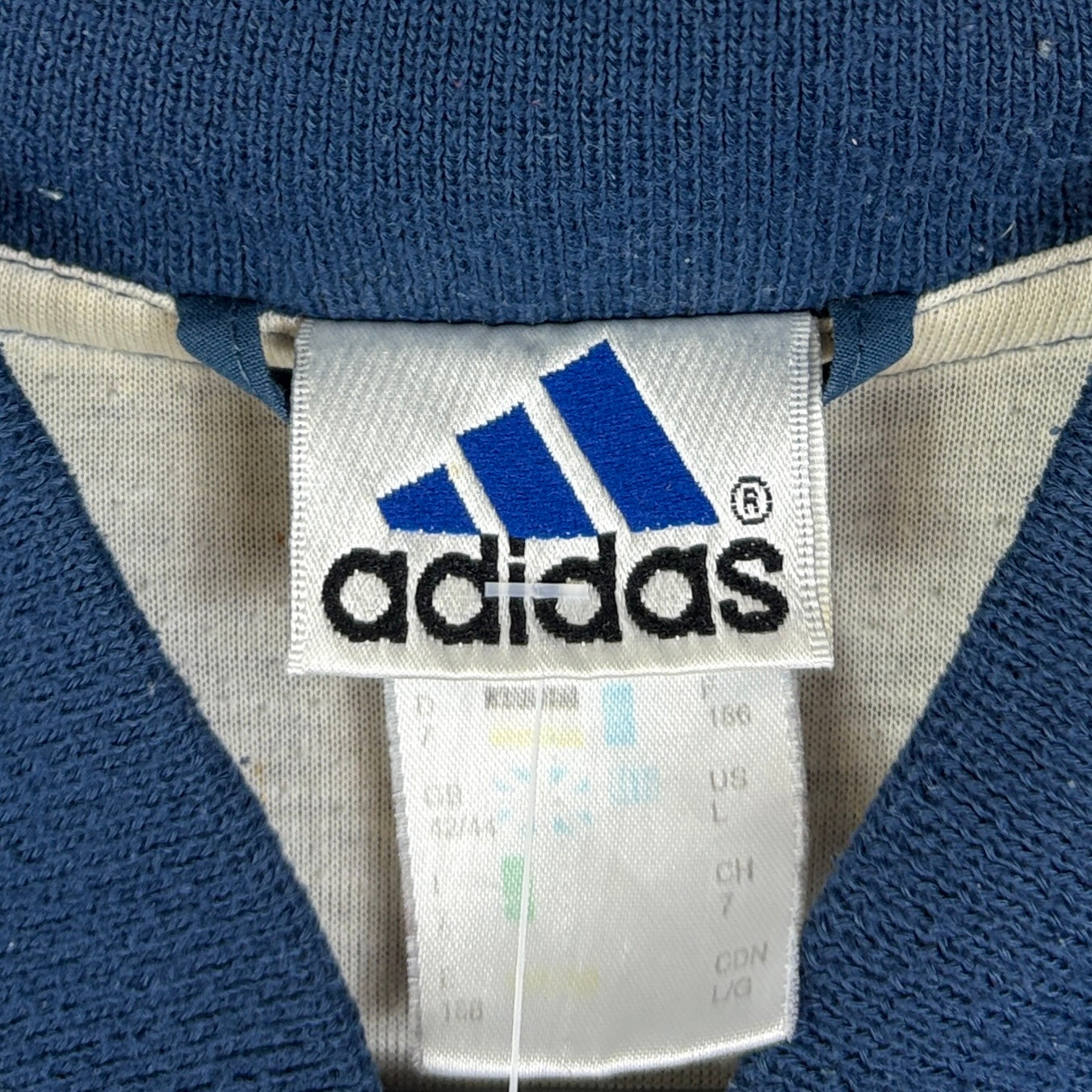 Adidas Vintage Trainingsjacke Blau Schwarz L - Vinverse
