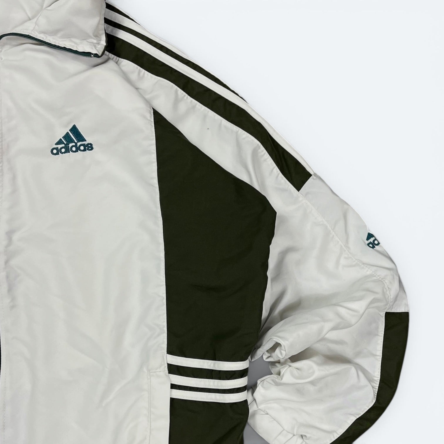 Adidas Vintage Trainingsjacke 90s Weiß XL (FLECK?) - Vinverse