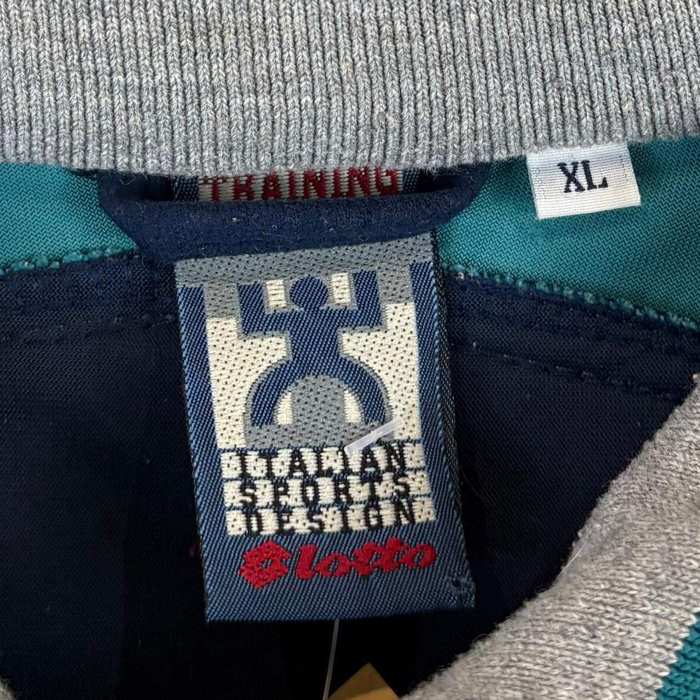 Lotto 90s Vintage Trainingsjacke Samt Blau XL - Vinverse