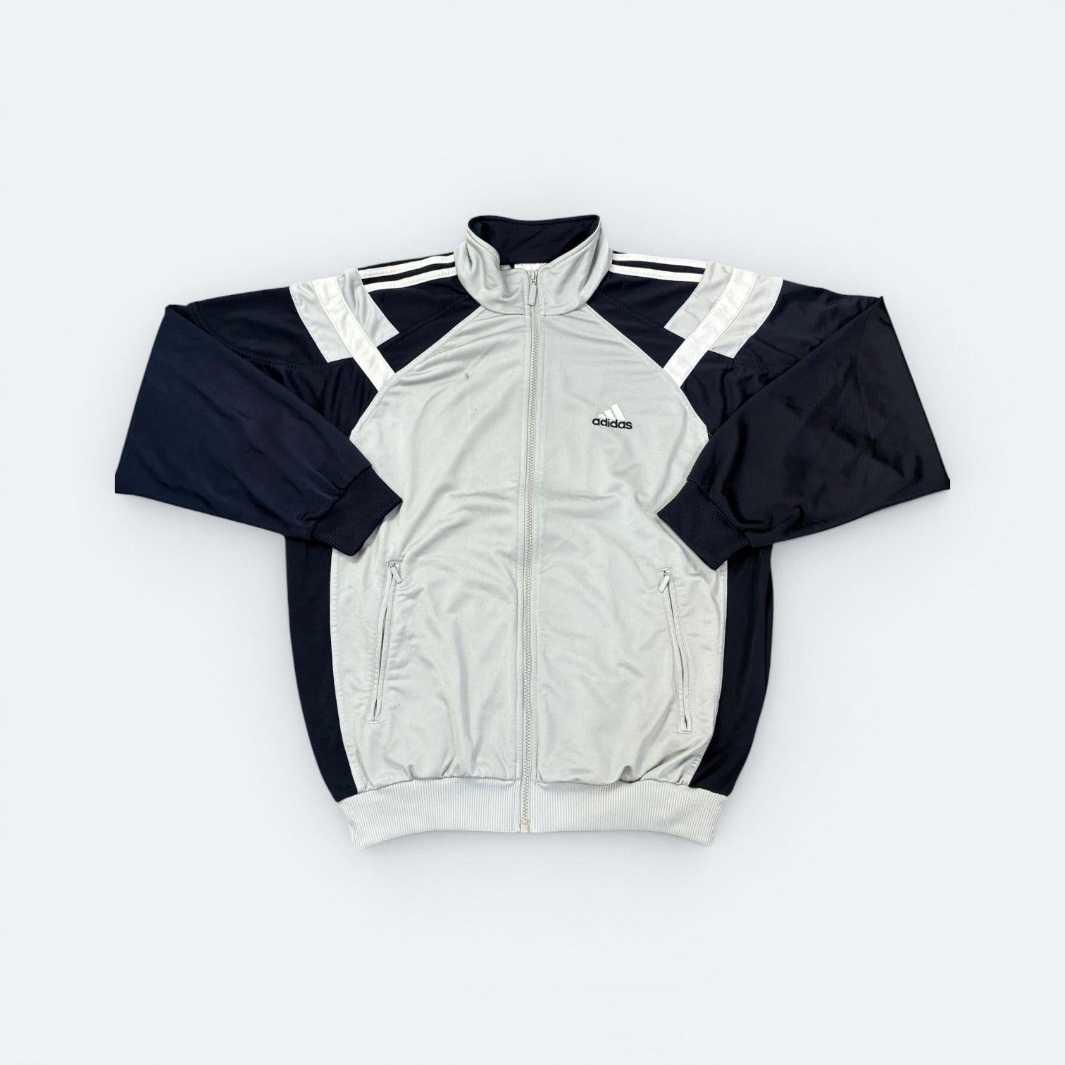 Adidas Vintage Trainingsjacke Grau L - Vinverse