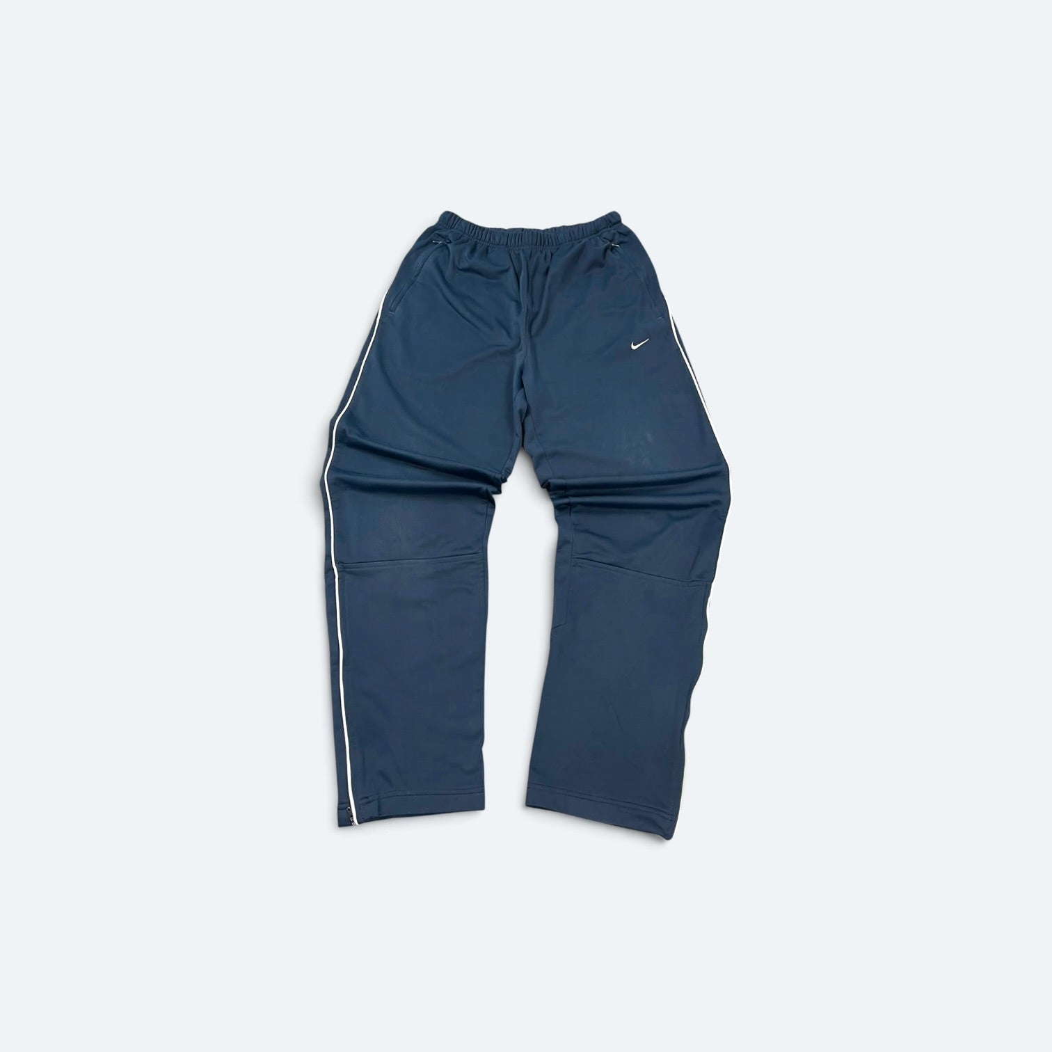 Nike Trackpants Open Leg 2000s Marineblau M - Vinverse