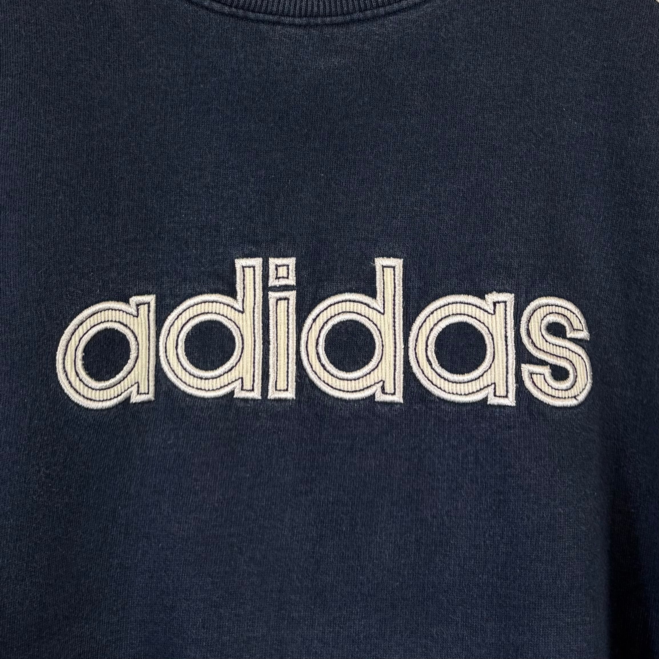 Adidas 2003 Sweater Washed Dunkelblau XL - Vinverse