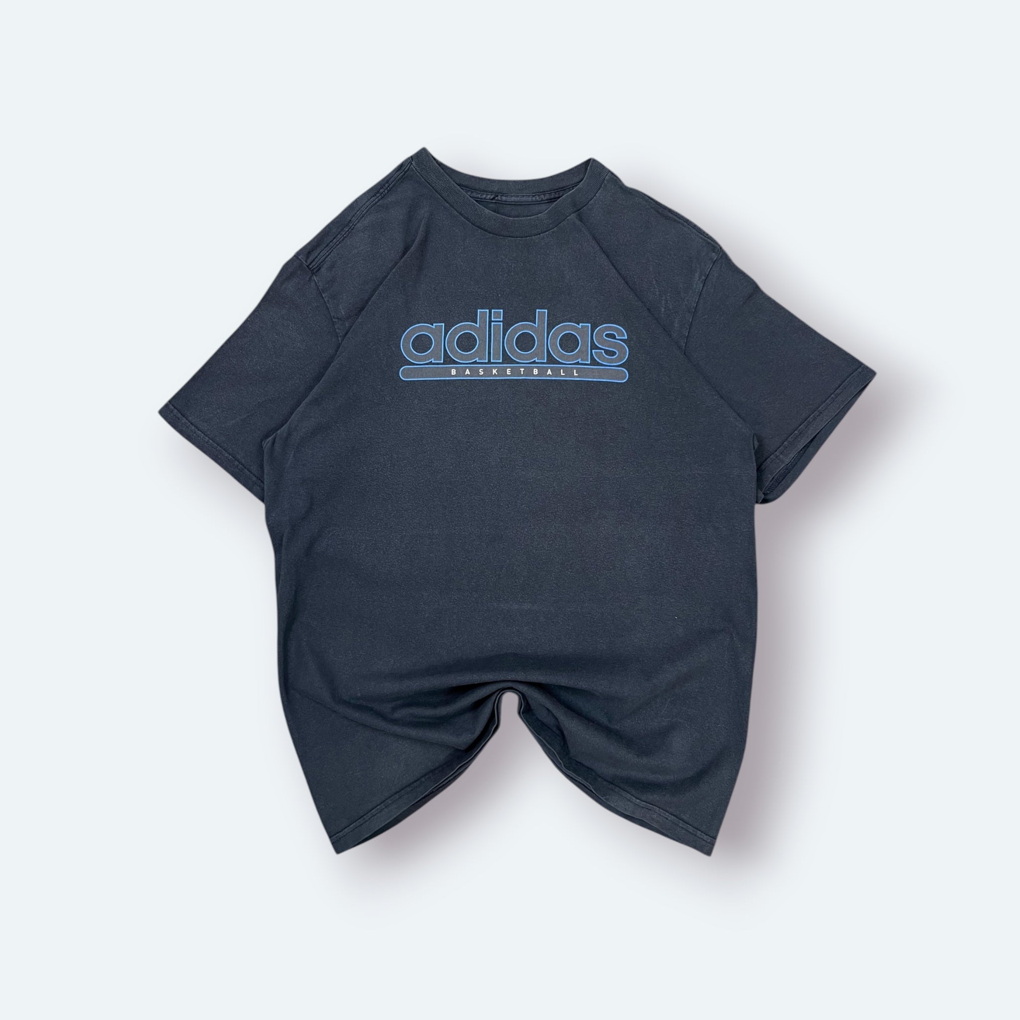 Adidas Vintage T-Shirt Basketball Blau M - Vinverse