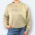 Fila 90s Vintage Sweater Beige S - Vinverse