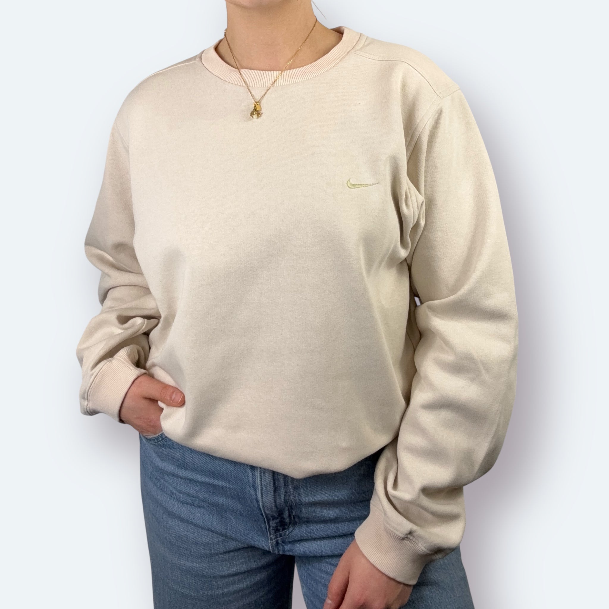 Nike 2000s Y2K Sweater Beige XS - Vinverse