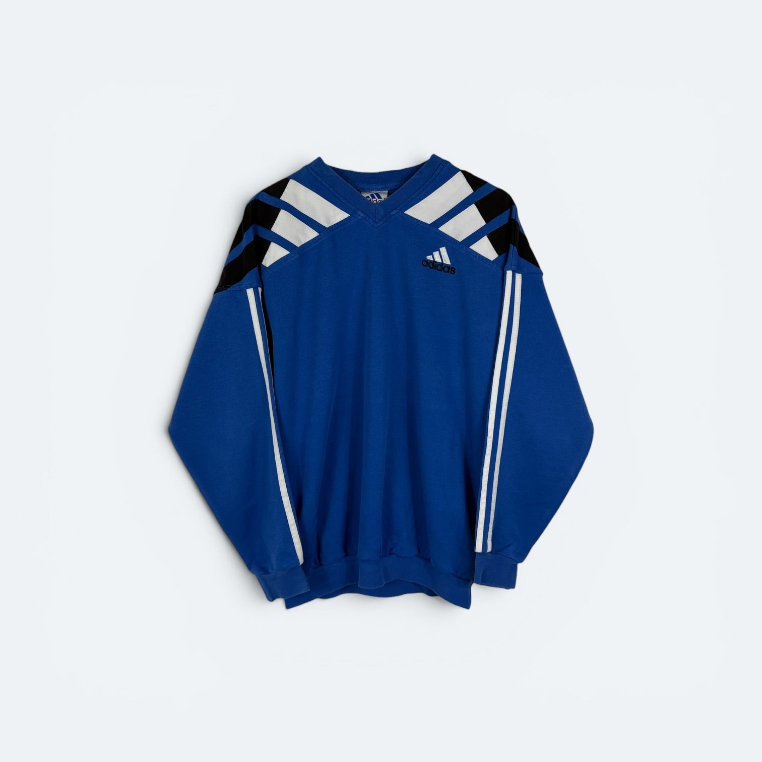 Adidas Vintage Sweater Blau L (164) - Vinverse