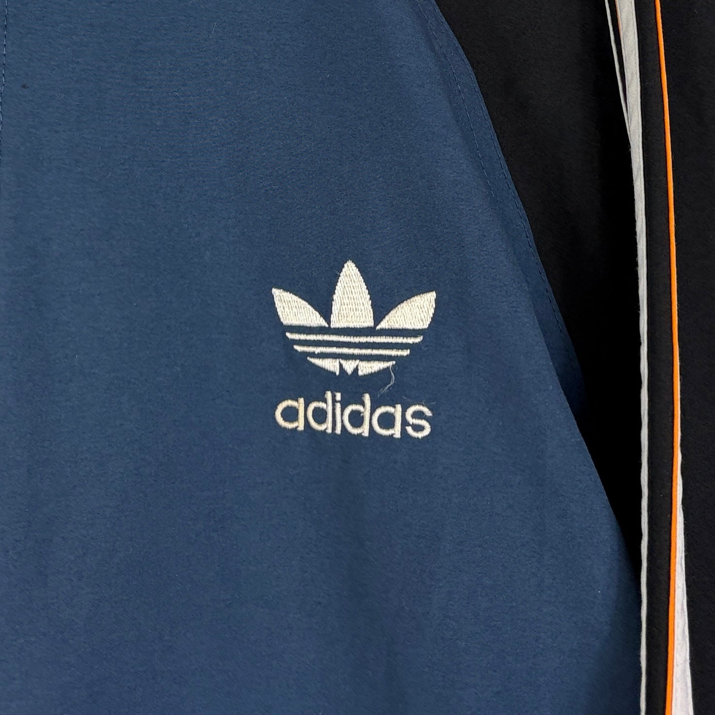 Adidas Vintage Trainingsjacke Blau Schwarz L - Vinverse