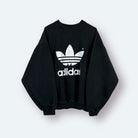 Adidas 90s Vintage Sweater Print Schwarz M - Vinverse