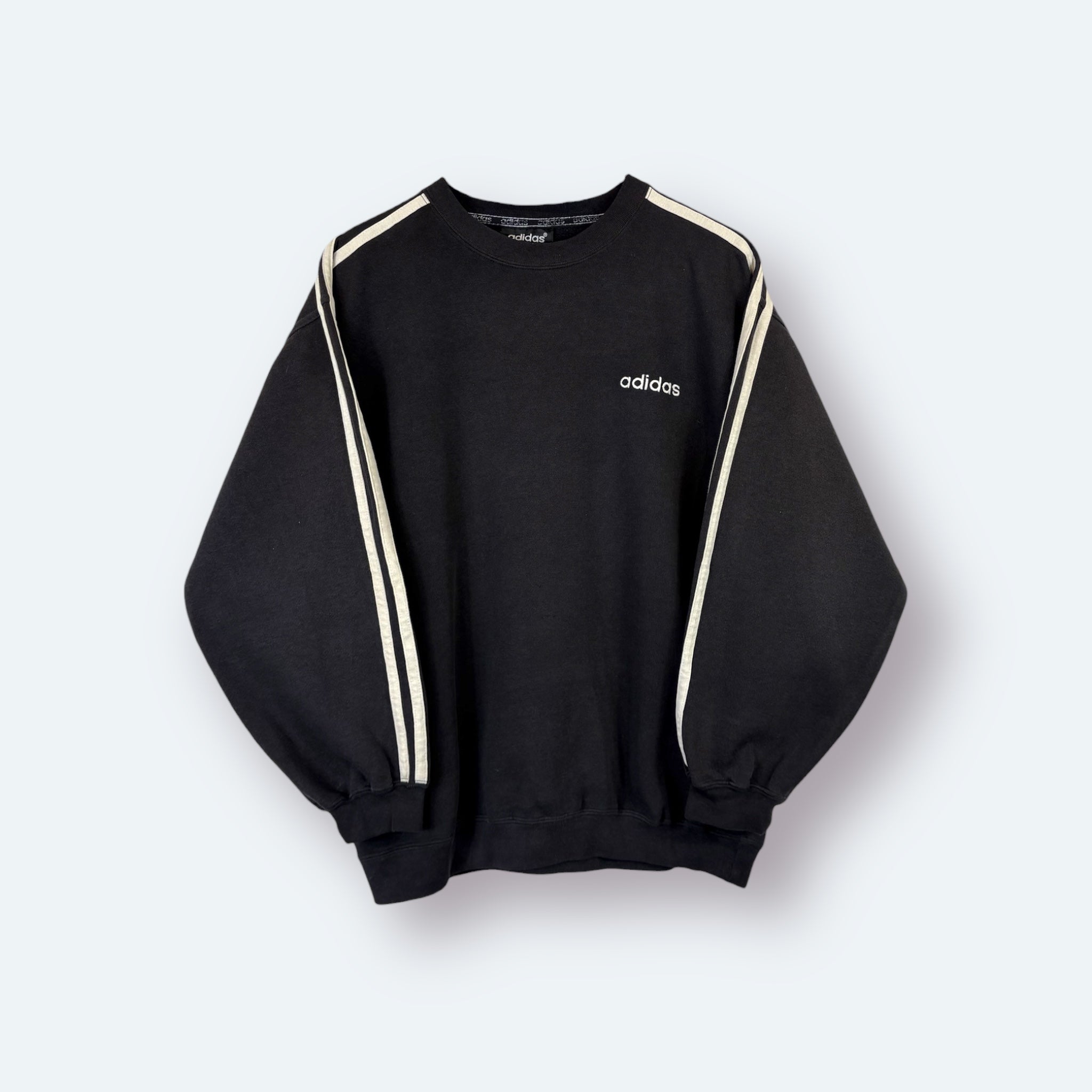 Adidas 90s Vintage Sweater Schwarz S - Vinverse