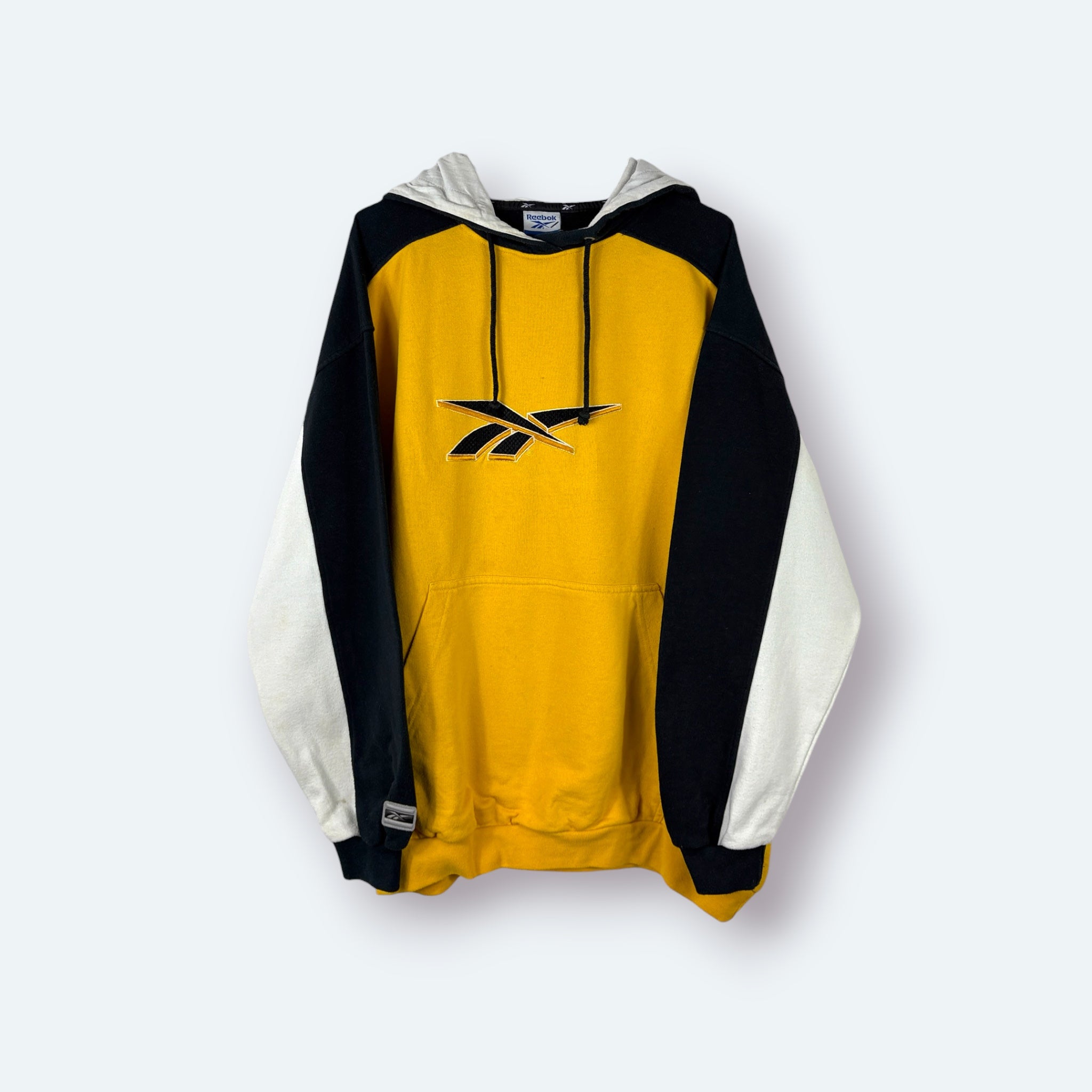 Reebok Vintage Hoodie Gelb-Schwarz L - Vinverse
