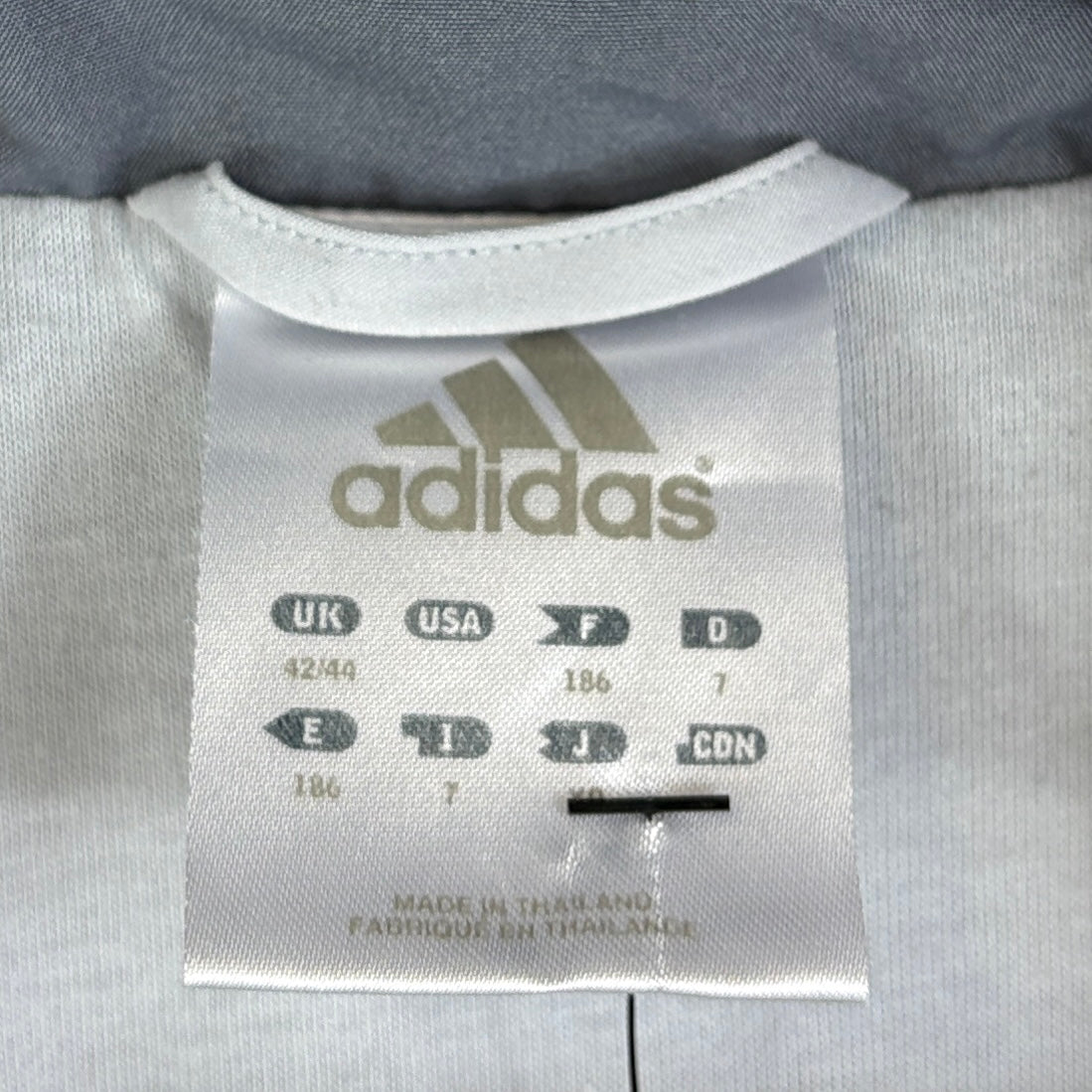 Adidas Vintage Trainingsjacke Grau Rot XL - Vinverse