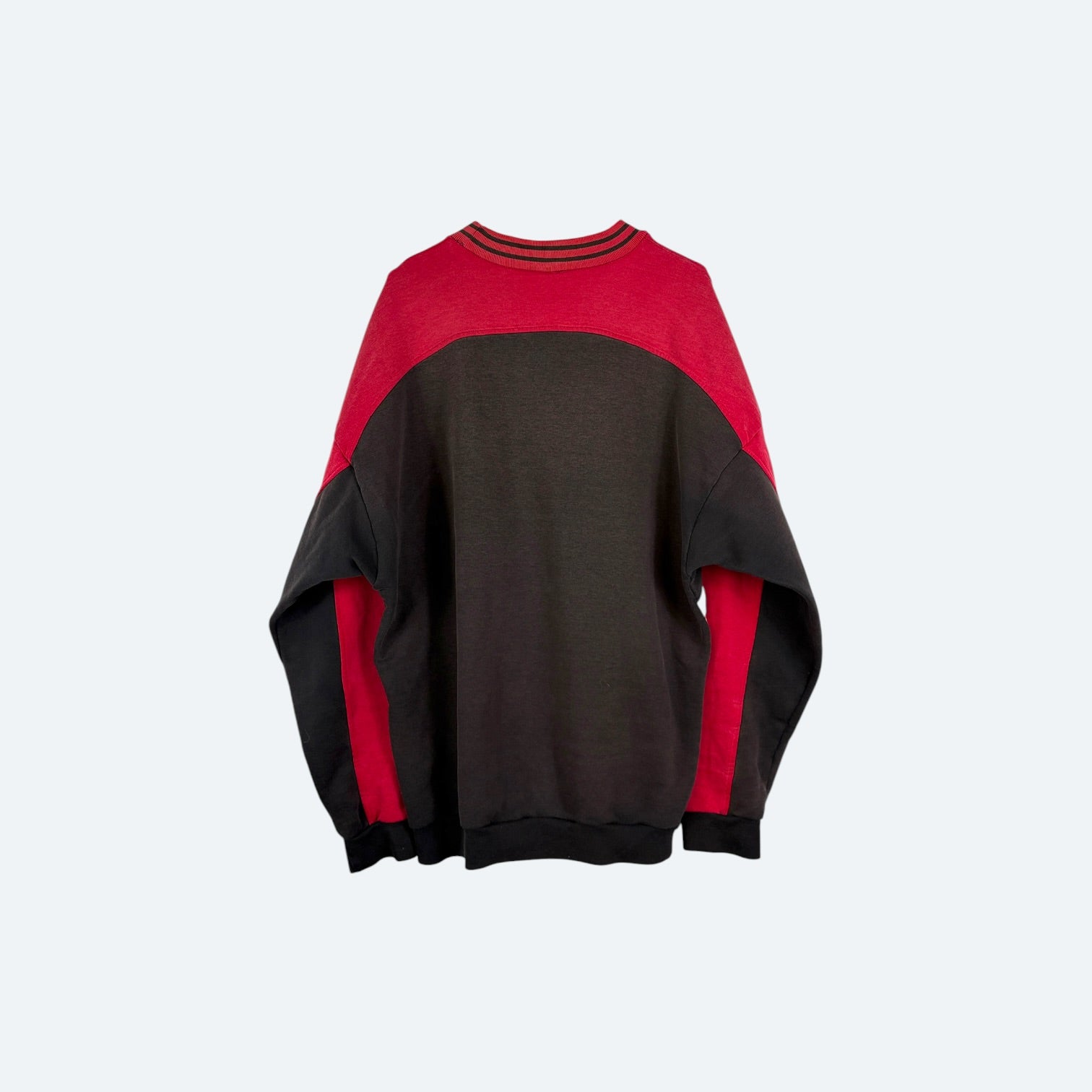 Adidas Vintage Sweater Washed Rot Schwarz XL - Vinverse