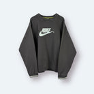 Nike 2000s Big Logo Sweater Braun L - Vinverse