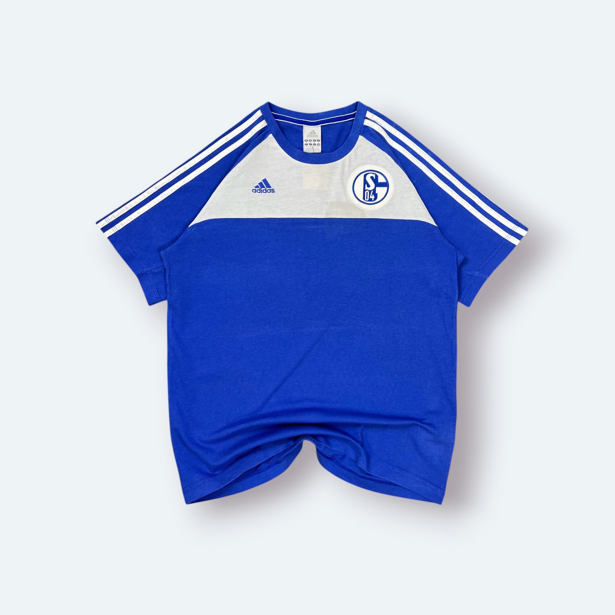 Adidas Vintage T-Shirt Schalke Blau M - Vinverse