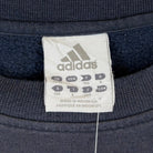 Adidas 2002 Big Logo Sweater Washed Blau L - Vinverse
