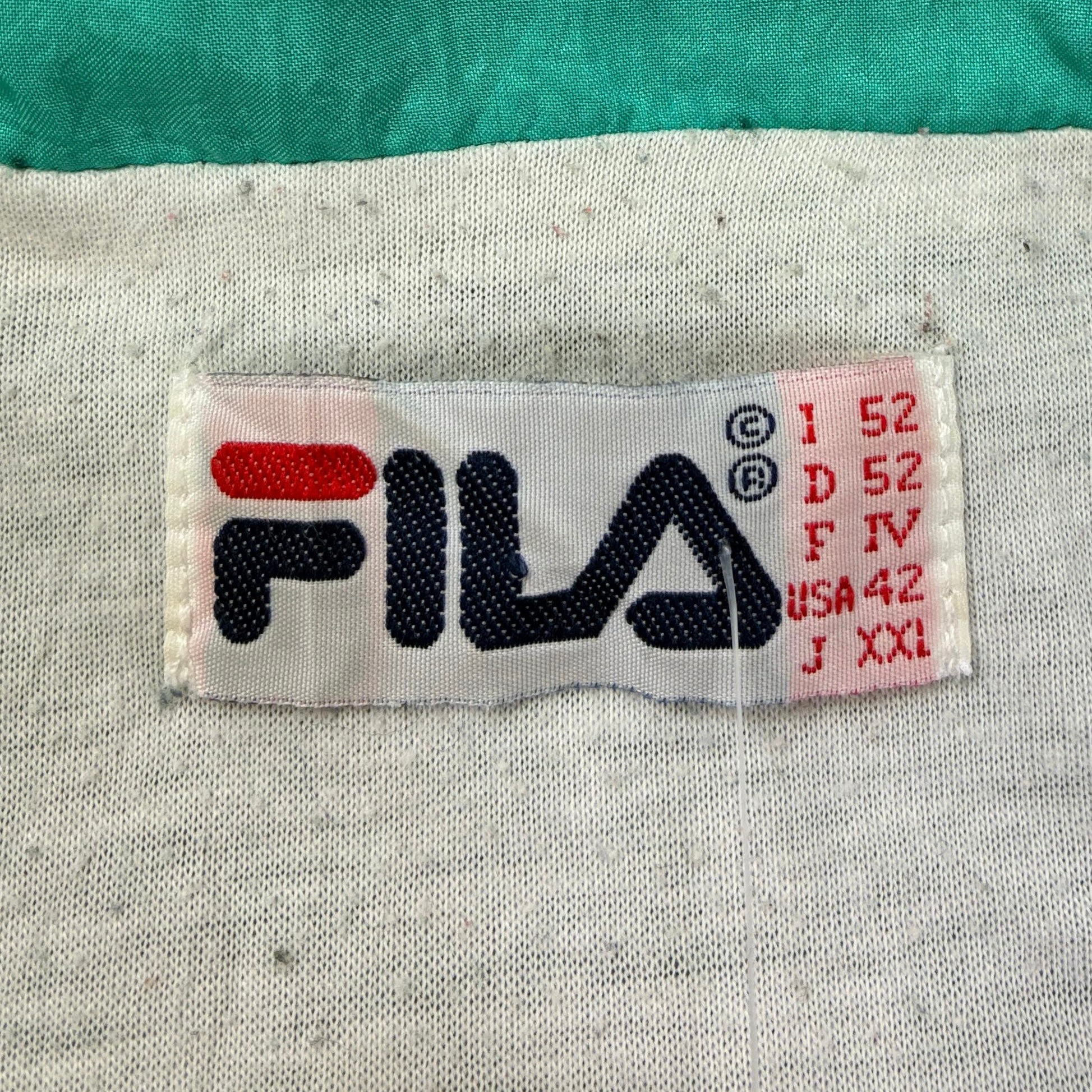 Fila Vintage Trainingsjacke Grün XXL - Vinverse