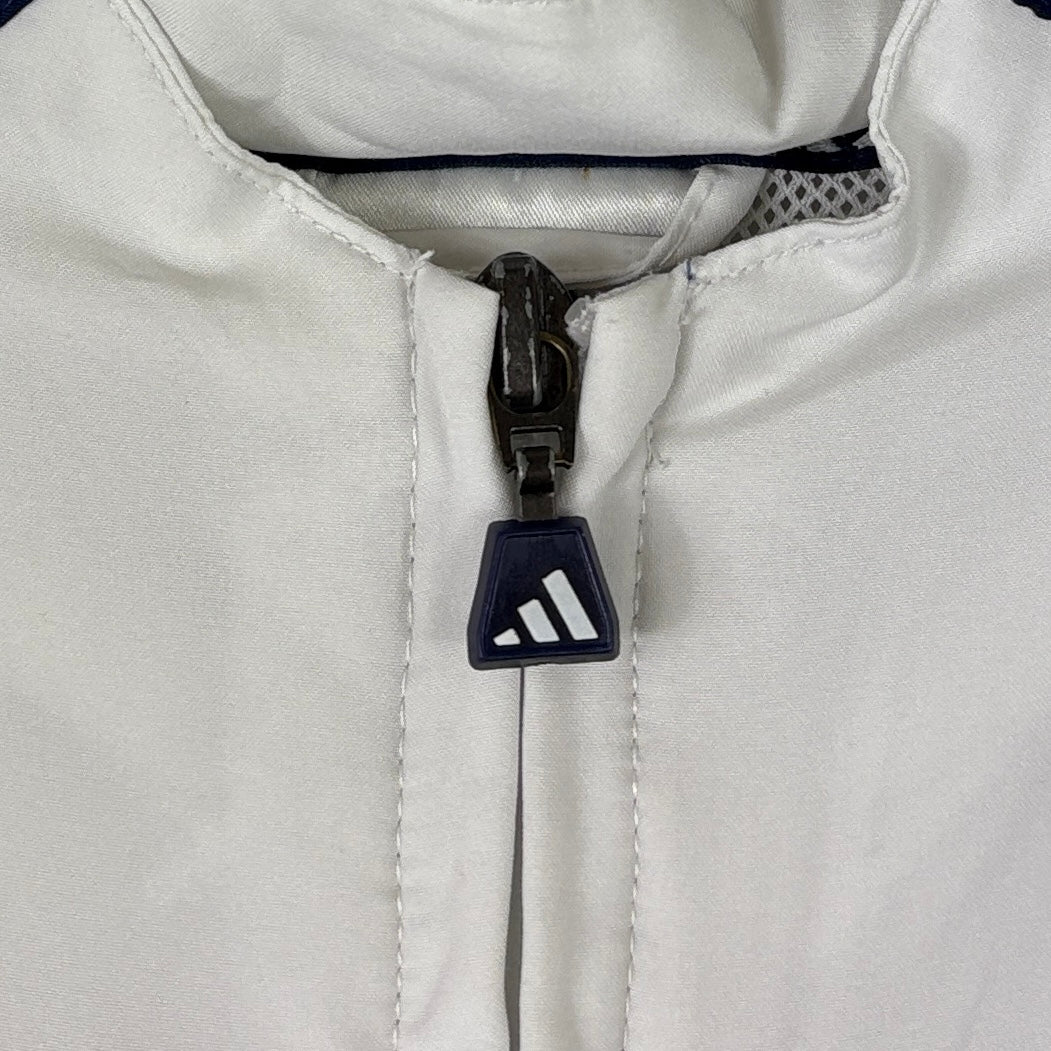 Adidas Vintage Trainingsjacke Blau Weiß XL - Vinverse