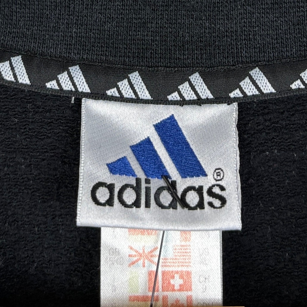 Adidas Vintage Half Zip Sweater 90s Schwarz XL - Vinverse