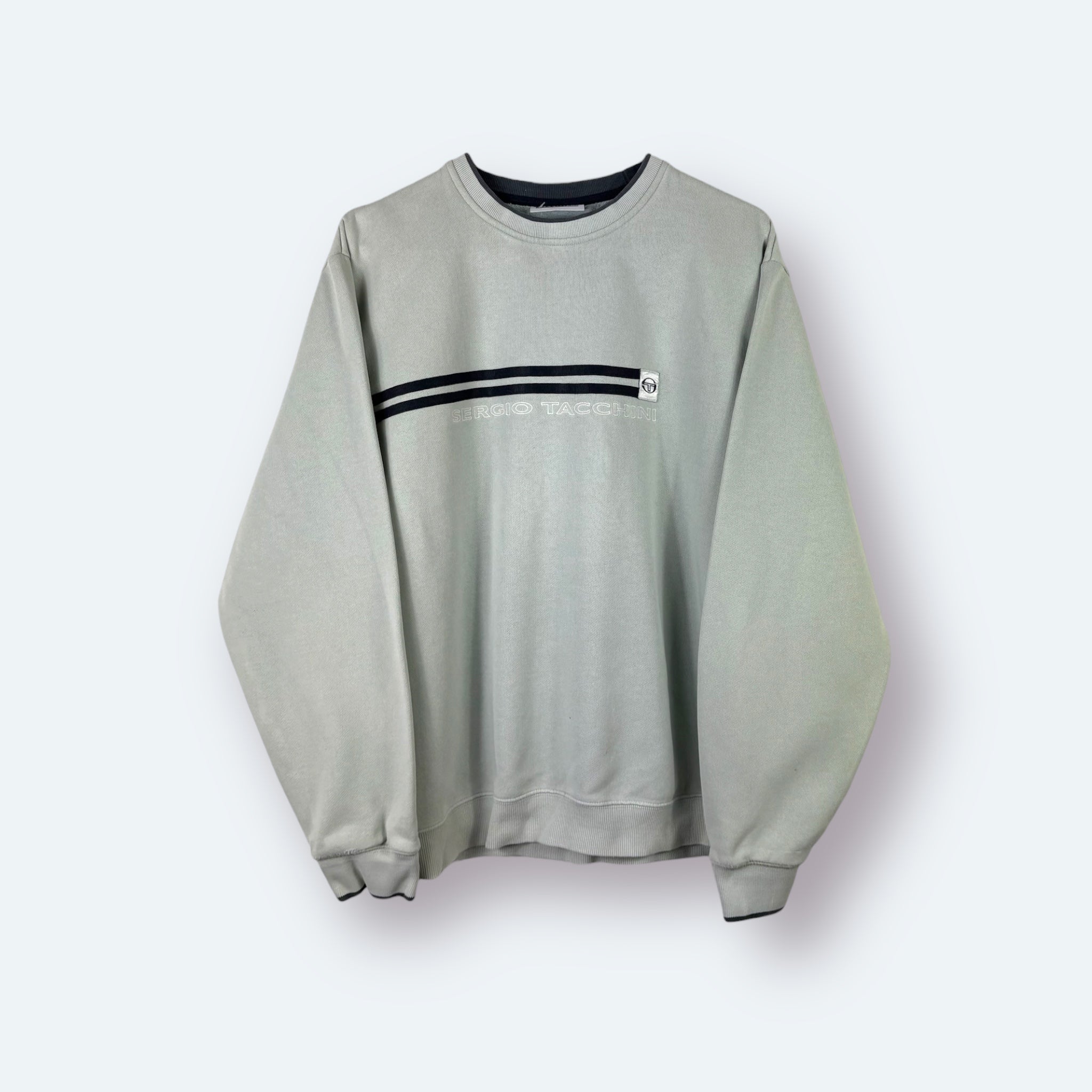 Sergio Tacchini Vintage Sweater Grau XL - Vinverse