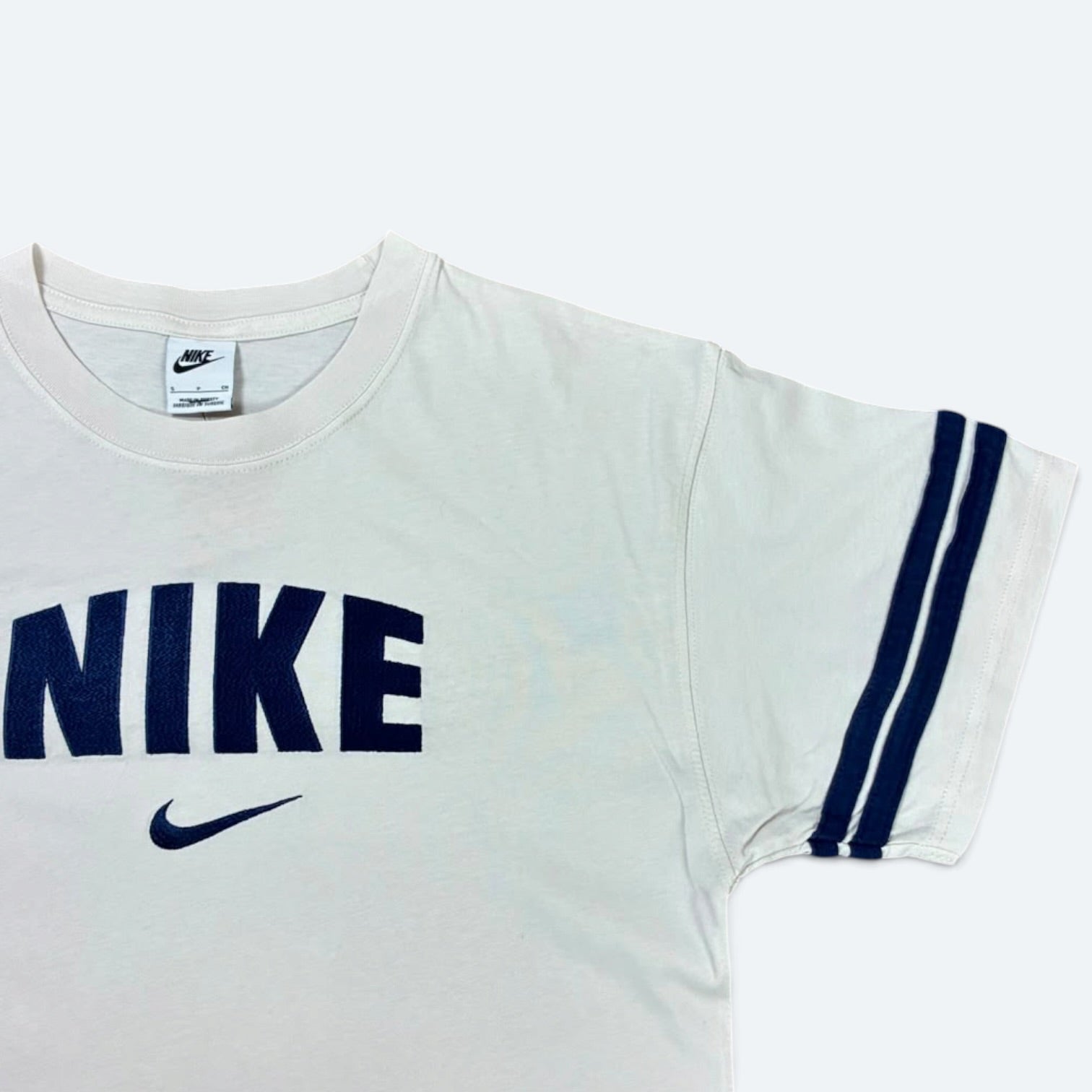 Nike Vintage T-Shirt Big Logo Weiß S - Vinverse