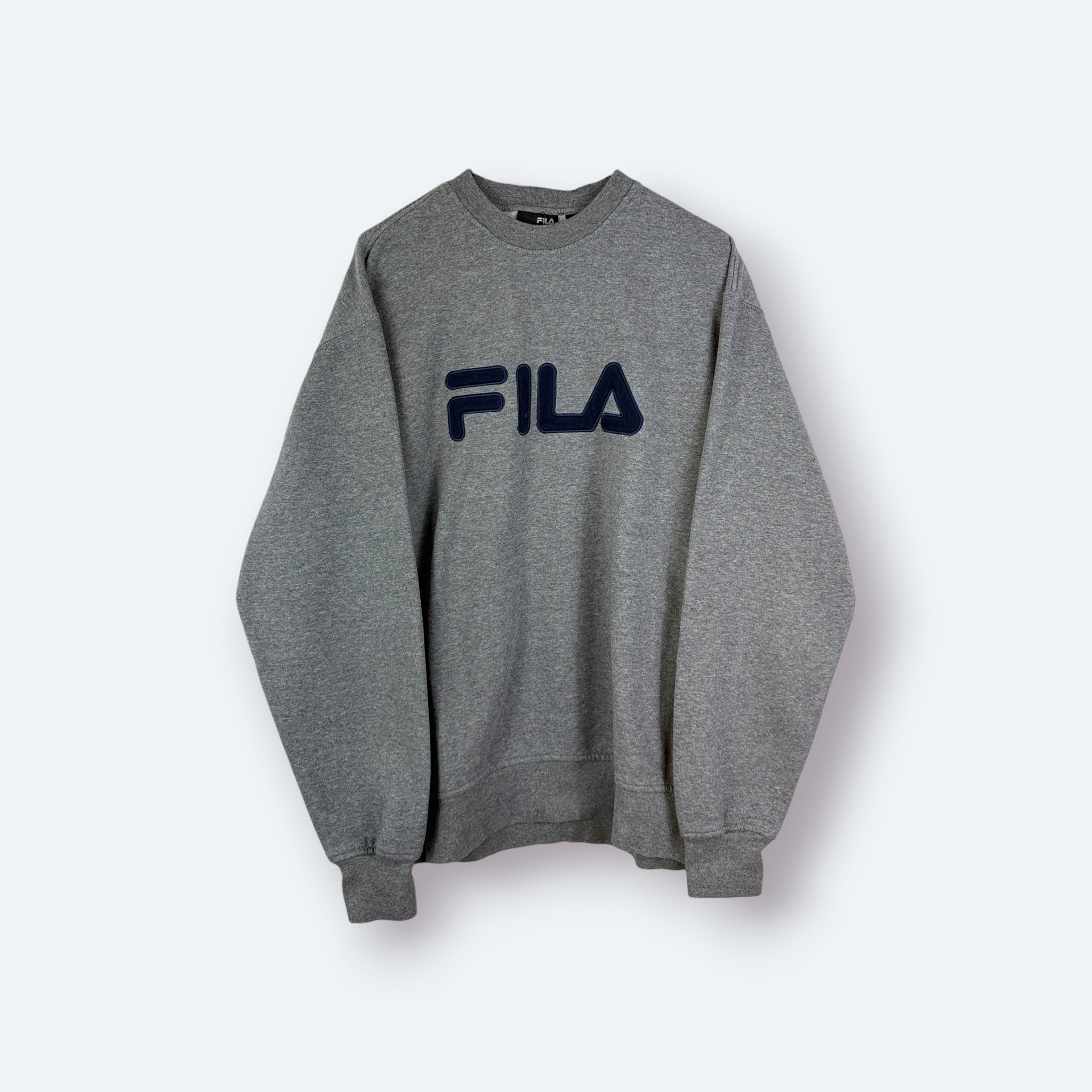 Fila Vintage Sweater Logo Stick Grau M - Vinverse