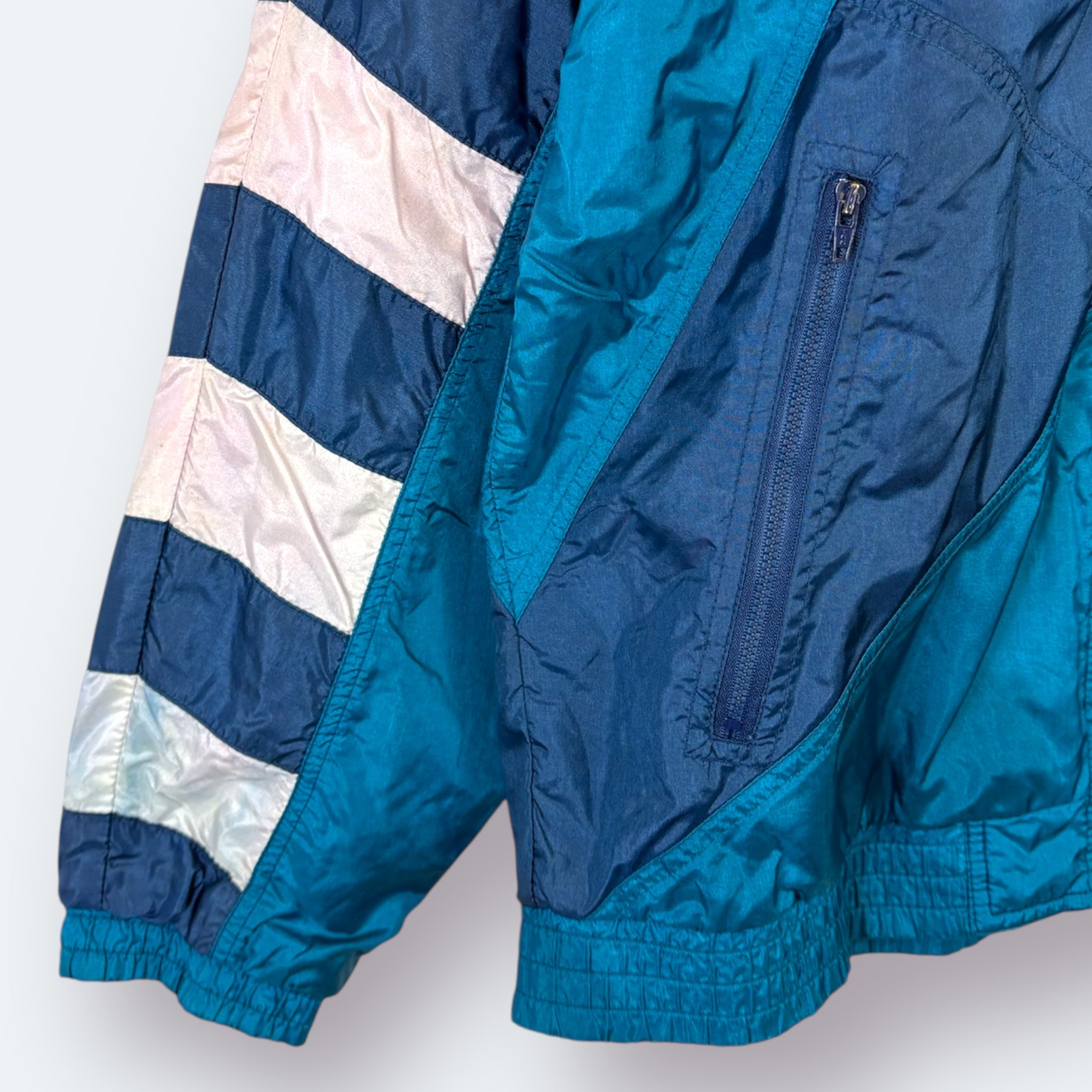 Adidas Vintage Trainingsjacke 80s Blau M - Vinverse