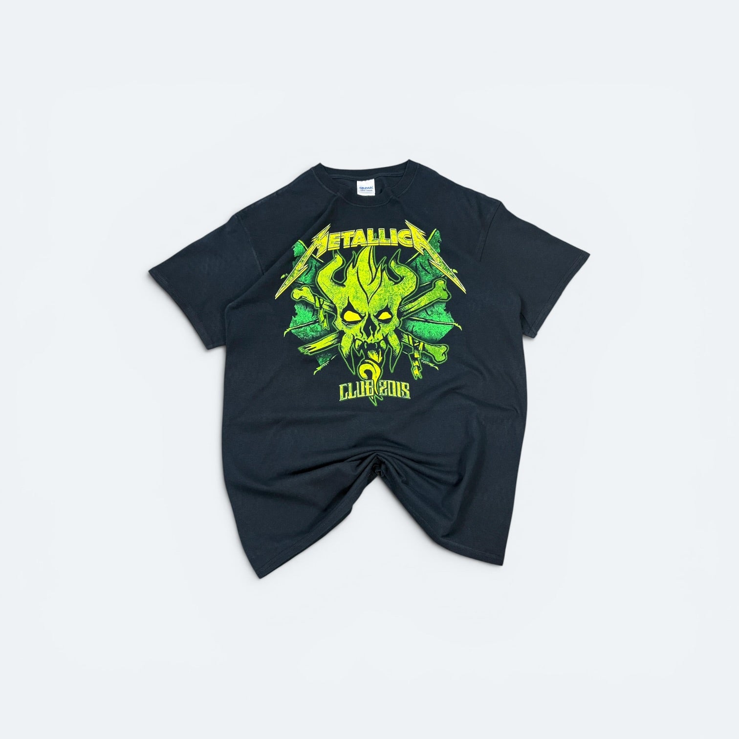 Gildan Vintage Shirt Metallica Club 2015 Schwarz L - Vinverse