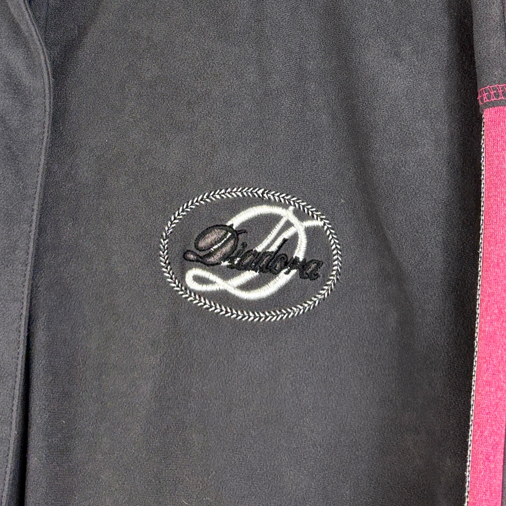 Diadora Vintage Samt Trainingsjacke 90s Grau M - Vinverse
