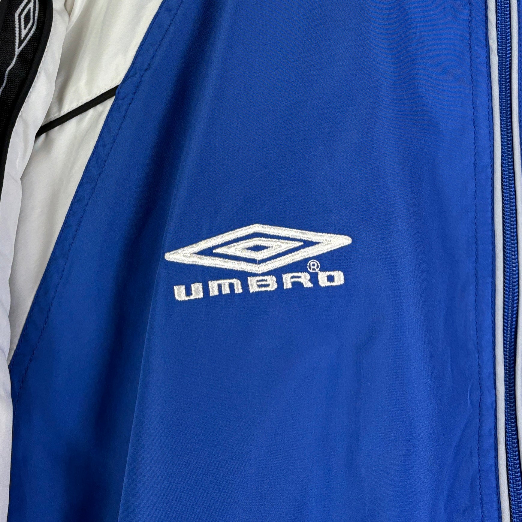 Umbro Vintage Trainingsjacke 90s Blau Weiß S - Vinverse
