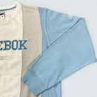 Reebok Sweater 2000s Big Logo Weiß Blau L - Vinverse